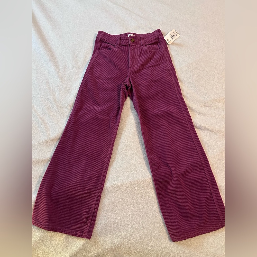Billabong Be Free Corduroy Pants, 27, Blackberry